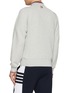 Back View - Click To Enlarge - THOM BROWNE - RWB Tipped Cotton Piqué Bomber Jacket