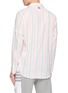 Back View - Click To Enlarge - THOM BROWNE - Striped Armband Detail Cotton Shirt