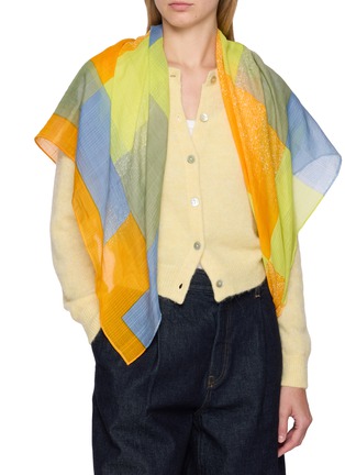 Figure View - Click To Enlarge - MAPOÉSIE - Nuance Cotton Silk Scarf