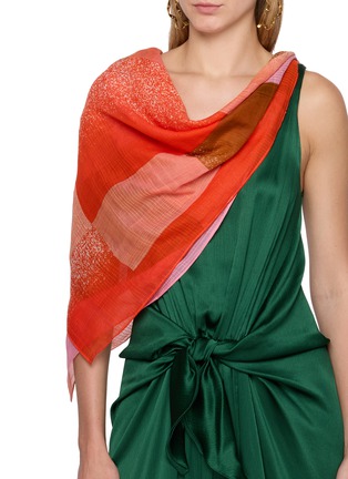 Figure View - Click To Enlarge - MAPOÉSIE - Nuance Cotton Silk Scarf