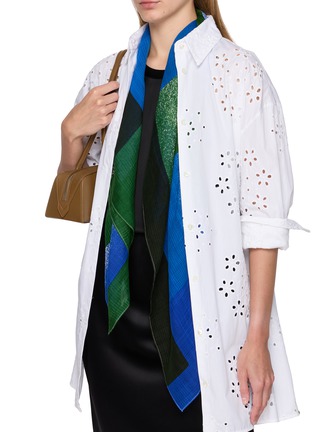 Figure View - Click To Enlarge - MAPOÉSIE - Nuance Cotton Silk Scarf