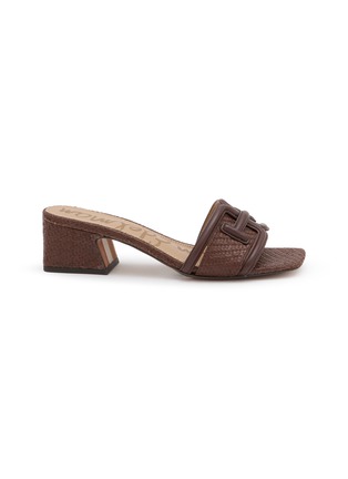 Main View - Click To Enlarge - SAM EDELMAN - Waylon Leather Slide Sandals