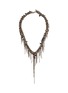 MARC LE BIHAN Resin Rhinestone Steel Chain Necklace