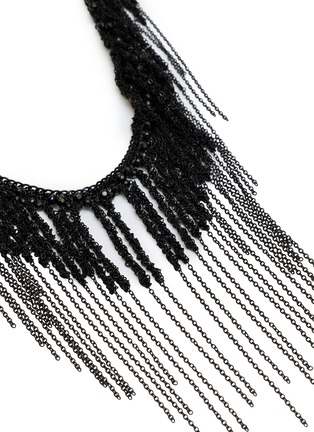 Detail View - Click To Enlarge - MARC LE BIHAN - Crocheted Steel Chain Necklace