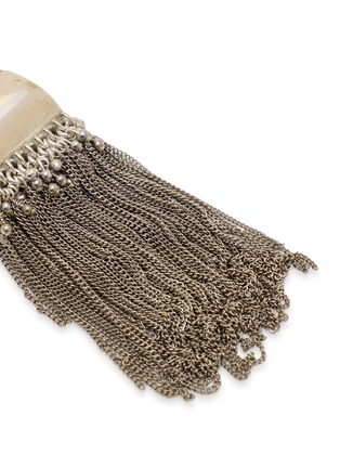 Detail View - Click To Enlarge - MARC LE BIHAN - Beaded Steel Chain Silver Ring