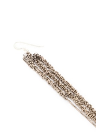 Detail View - Click To Enlarge - MARC LE BIHAN ACCESSORIES - Crochet Steel Chain Single Drop Earring