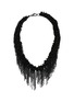 MARC LE BIHAN Glass Beaded Knitted Steel Chain Necklace