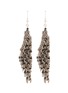 MARC LE BIHAN ACCESSORIES Bead Embellished Knitted Steel Chain Single Drop Earring