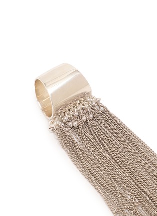 Detail View - Click To Enlarge - MARC LE BIHAN - Steel Silver Bead Embellished Single Cuff Earring