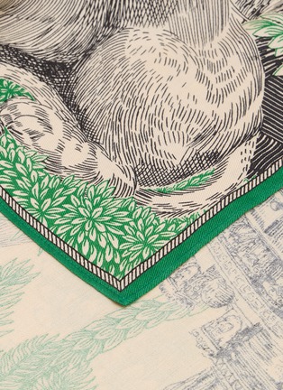 Detail View - Click To Enlarge - INOUI EDITIONS - Piranesi SIlk Blend Square Scarf