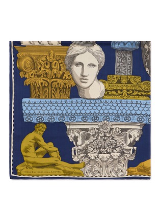 Detail View - Click To Enlarge - INOUI EDITIONS - Archives Silk Blend Square Scarf