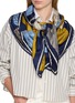 Figure View - Click To Enlarge - INOUI EDITIONS - Archives Silk Blend Square Scarf