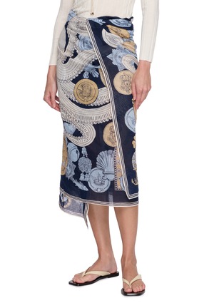 Front View - Click To Enlarge - INOUI EDITIONS - Octopus Silk Blend Scarf