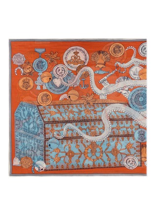 Detail View - Click To Enlarge - INOUI EDITIONS - Octopus Cotton Silk Scarf