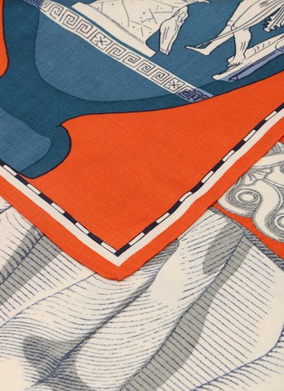Detail View - Click To Enlarge - INOUI EDITIONS - Archives Silk Blend Square Scarf