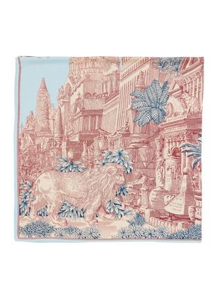 Detail View - Click To Enlarge - INOUI EDITIONS - Piranesi SIlk Blend Square Scarf