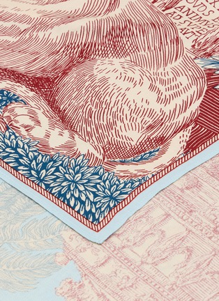 Detail View - Click To Enlarge - INOUI EDITIONS - Piranesi SIlk Blend Square Scarf