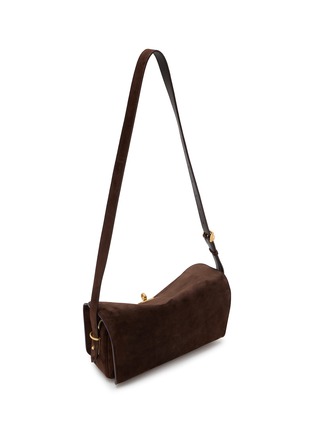 Detail View - Click To Enlarge - BALENCIAGA - Medium Le 7 Suede Shoulder Bag