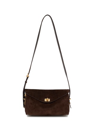 Main View - Click To Enlarge - BALENCIAGA - Medium Le 7 Suede Shoulder Bag