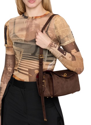 Figure View - Click To Enlarge - BALENCIAGA - Medium Le 7 Leather Shoulder Bag