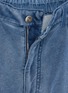  - SOLID HOMME - Elasticated Waistband Washed Denim Shorts