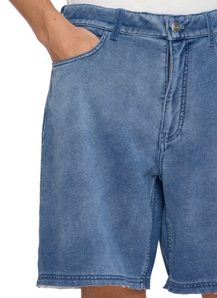  - SOLID HOMME - Elasticated Waistband Washed Denim Shorts