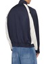 Back View - Click To Enlarge - SOLID HOMME - Contrast Panel Track Jacket