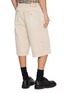 Back View - Click To Enlarge - SOLID HOMME - Elasticated Waistband Bermuda Pants