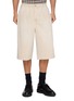 SOLID HOMME Elasticated Waistband Bermuda Pants