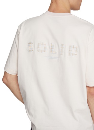  - SOLID HOMME - Stitched Logo Cotton T-Shirt