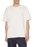 SOLID HOMME Stitched Logo Cotton T-Shirt