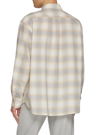 Back View - Click To Enlarge - SOLID HOMME - Relaxed Chequered Shirt