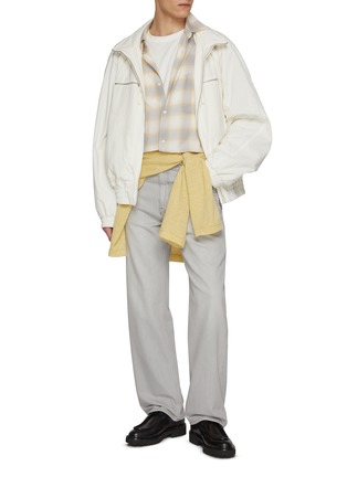 Figure View - Click To Enlarge - SOLID HOMME - Relaxed Chequered Shirt