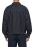 Back View - Click To Enlarge - SOLID HOMME - Japanese Dark Wash Denim Trucker Jacket
