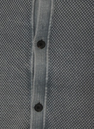  - SOLID HOMME - Dyed Washed Knitted Wool Cardigan