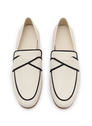 Detail View - Click To Enlarge - PEDDER RED - Trinity Leather Loafers