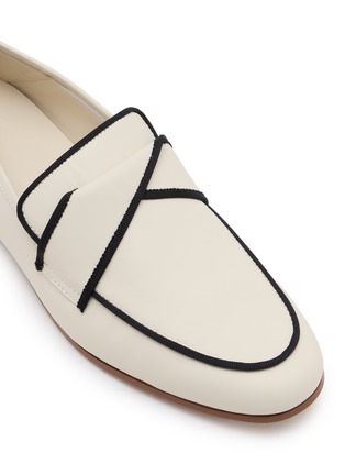 Detail View - Click To Enlarge - PEDDER RED - Trinity Leather Loafers