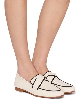 Figure View - Click To Enlarge - PEDDER RED - Trinity Leather Loafers