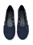 Detail View - Click To Enlarge - PEDDER RED - Remi Denim Ballet Flats