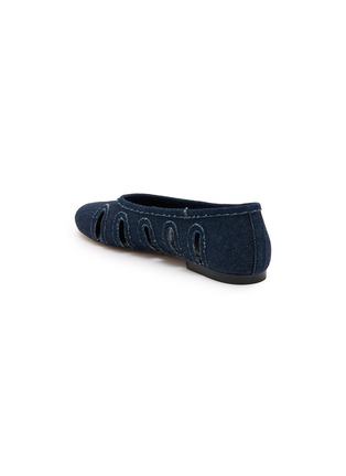  - PEDDER RED - Remi Denim Ballet Flats