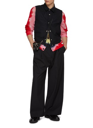 Figure View - Click To Enlarge - TOGA VIRILIS - Western Yoke Cotton Vest