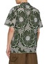 Back View - Click To Enlarge - TOGA VIRILIS - Short Sleeve Embroidered Floral Outline Cotton Shirt