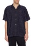 TOGA VIRILIS Short Sleeve Embroidered Floral Outline Shirt