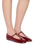 Figure View - Click To Enlarge - PEDDER RED - Rylee Patent Leather Mary Jane Flats