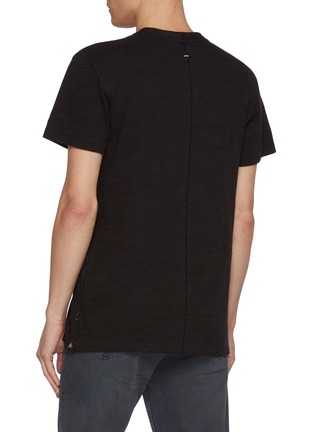 Back View - Click To Enlarge - RAG & BONE - Classic Flame Cotton Henley Shirt