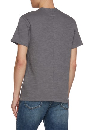 Back View - Click To Enlarge - RAG & BONE - Classic Flame Cotton Henley Shirt