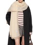 Figure View - Click To Enlarge - JOVENS - PC Shawl With Two-Tone