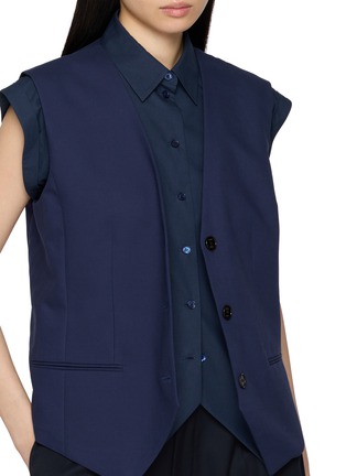  - EENK - Sleeveless Shirt Layered Tailored Vest