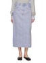 Main View - Click To Enlarge - EENK - A-Line Panelled Denim Skirt