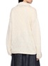 Back View - Click To Enlarge - EENK - Textured Diamond Stitch Cotton Knit Cardigan